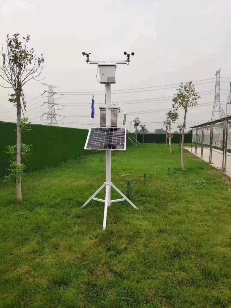 自立式太陽能環境監測站 一根立桿，即刻感知自然